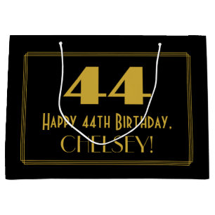 44:e födelsedagen - Art Deco Inspired Titta "44" o