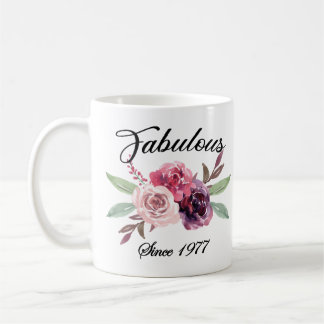 44:e födelsedagen Idea Mugg, Fabulous sedan 1977 M Kaffemugg