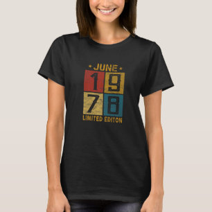 44:e födelsedagen juni 1978, född 1978 44 år gamma t shirt