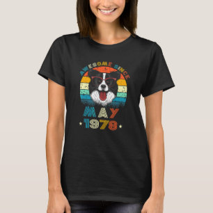 44:e födelsedagen Kärlek Gräns Collie Hund 44 år S T Shirt