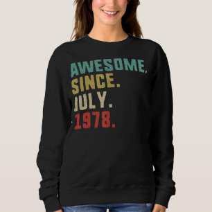 44:e födelsedagen Manar Fantastisk sedan juli 1978 T Shirt