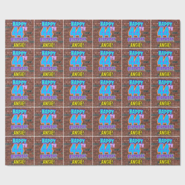 44:e födelsedagen: Roligt, Urban Graffiti Inspired Presentpapper (Seam)