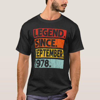 44:e födelsedagsdagen sedan september 1978 44 år t shirt