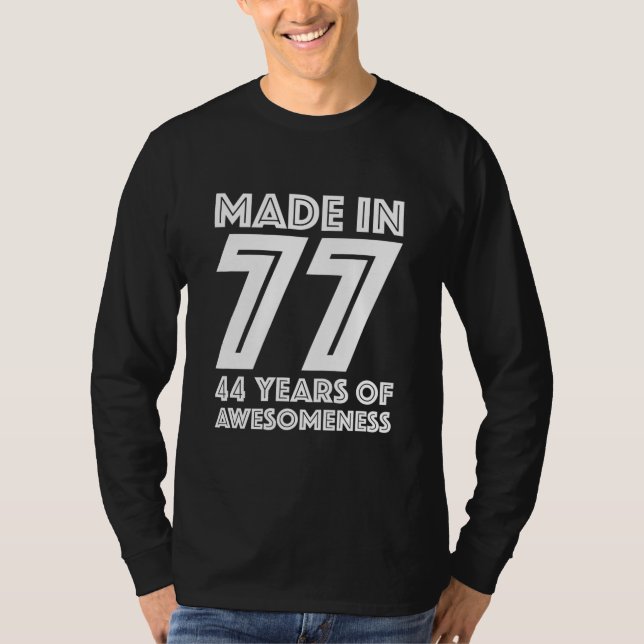 44:e födelsedagsgåvor till honom Manar 44 år gamma T Shirt (Framsida)