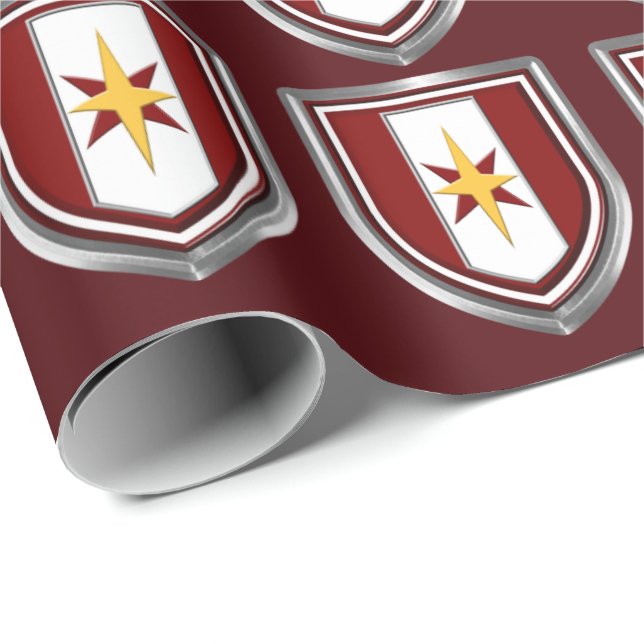 44:e Medicinska Brigaden ”Dragonmedicinare” Presentpapper (Rullad Hörn)