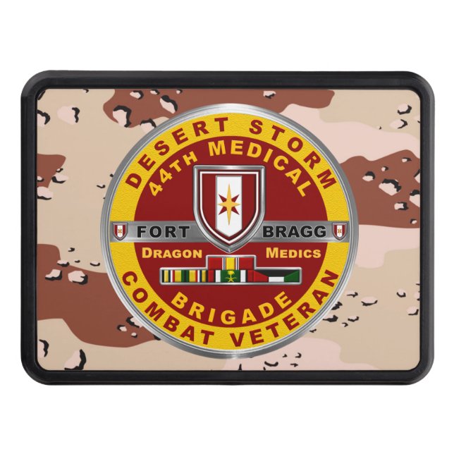44:e medicinska brigaden öknen Storm Veteran Dragkroksskydd (Framsidan)