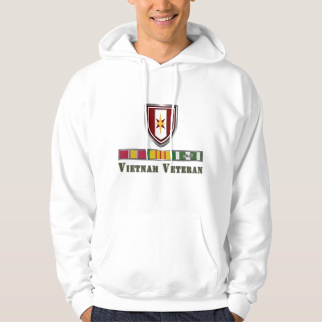 44:e medicinska brigaden Vietnam Veteran Hoodie (Framsida)