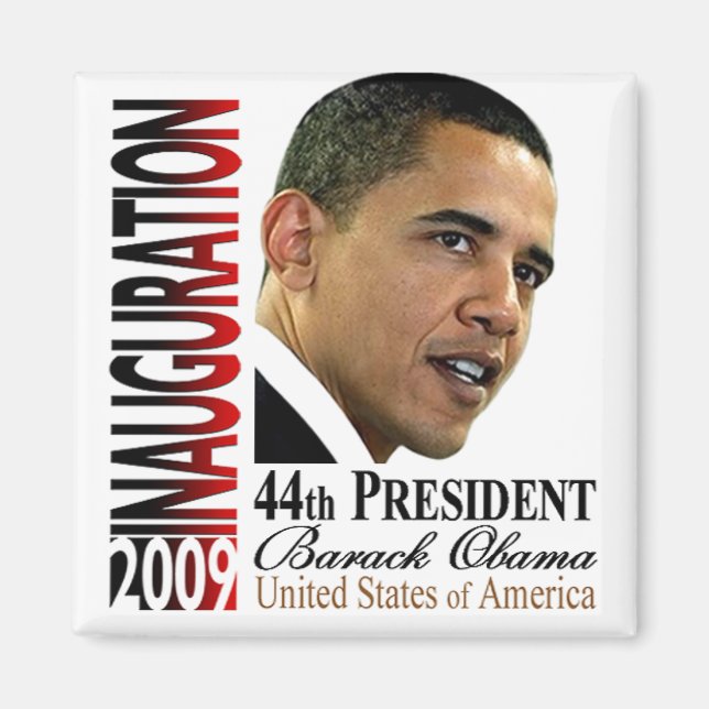 44:e president Barack Obama Inviguration Magnet (Framsidan)