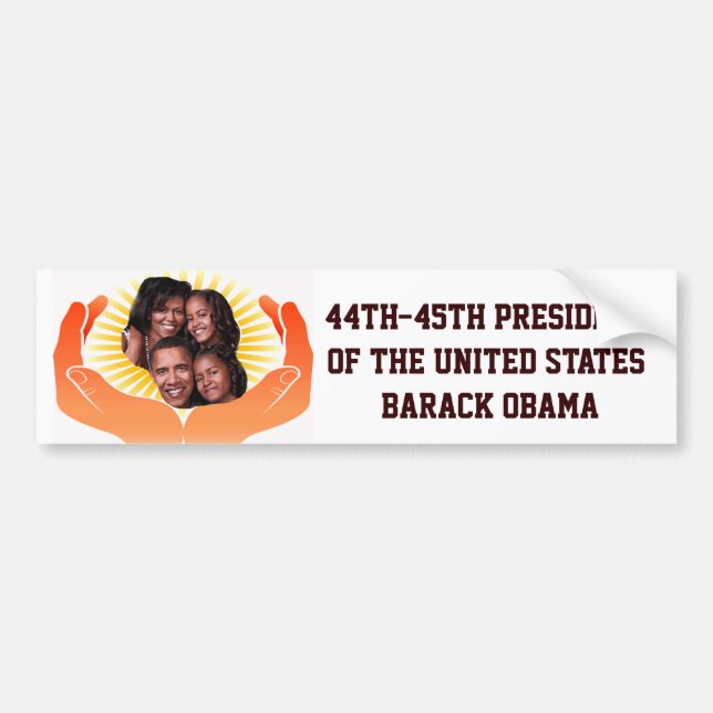 44:e presidenten, Barack Obama_ Bumper Sticker Bildekal (Framsidan)