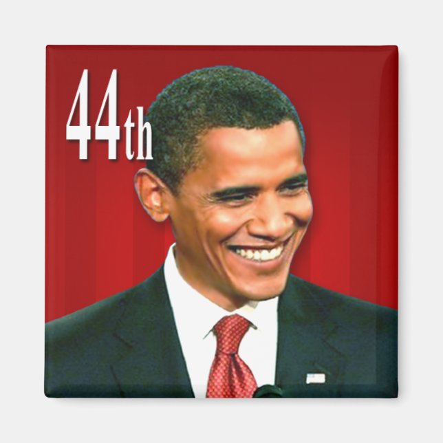 44:e presidenten Barack Obama Magnet (Framsidan)