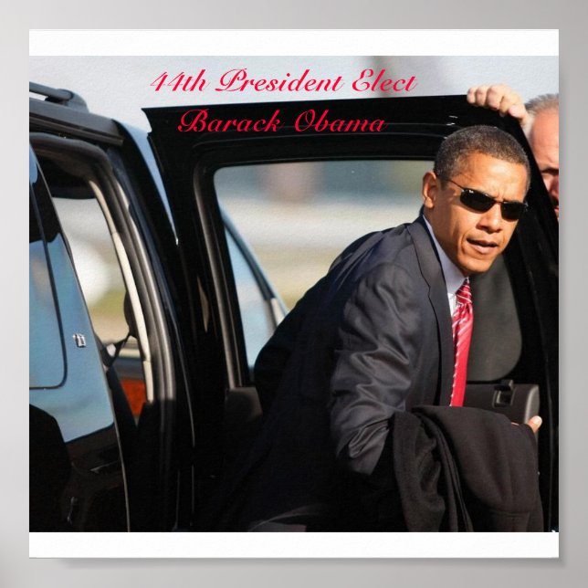 44:e presidenten ElectBarack Obama Poster (Framsidan)