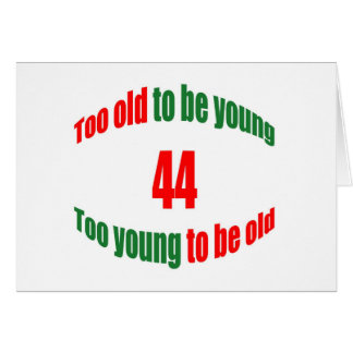 44 för gammalt hälsningskort