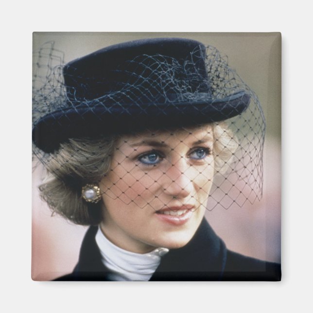 44 Princess Diana Frankrike 1988 Magnet (Framsidan)