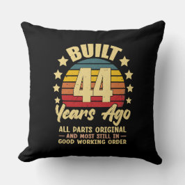 44 Years Ago All Parts Original 44th Birthday  Kudde