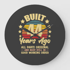 44 Years Ago All Parts Original 44th Birthday  Stor Klocka