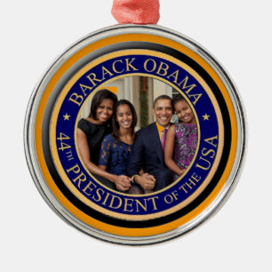 44th PresidentBarack Obama invigning 2013 Julgransprydnad Metall