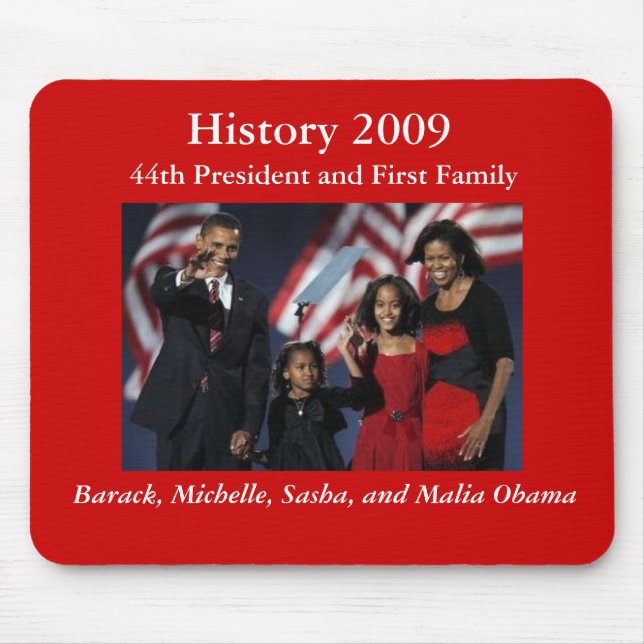 44th Presidents- familj Mousepad Musmatta (Framsidan)