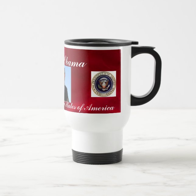 44th (Röd) presidentmugg Resemugg (Höger)