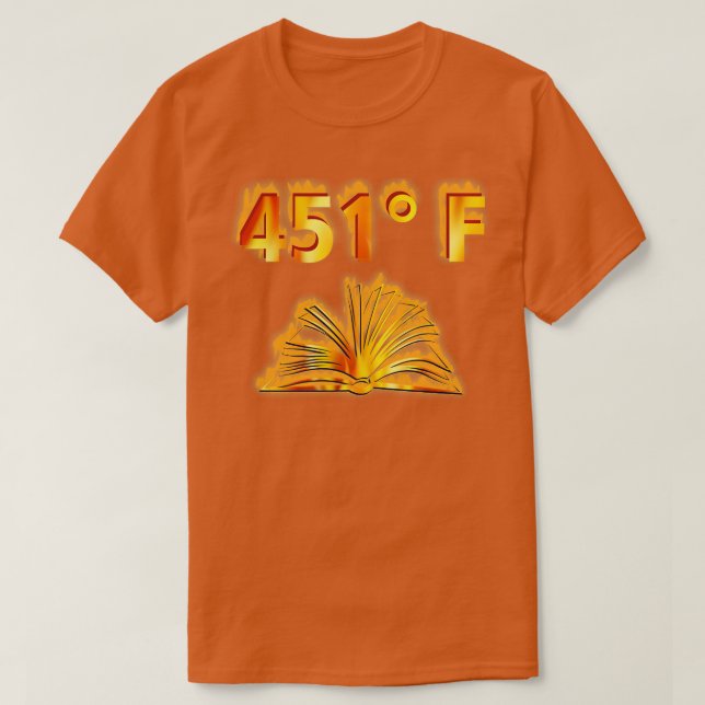 451 Fahrenheit-Långärmad T Shirt (Design framsida)