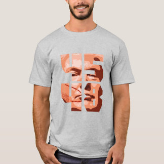 4548 vuxen med låg färgad t shirt