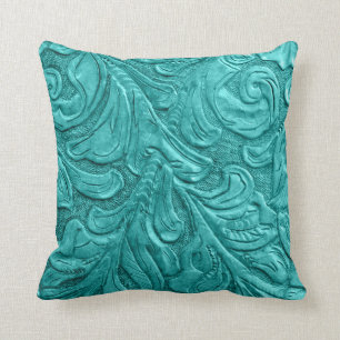 454 Läder Mönster Westerna Bröllop Kudde