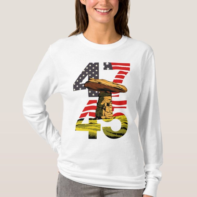 45 47 america t shirt (Framsida)