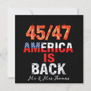 45/47 Amerika är Back Show Ditt amerikanska Pride Inbjudningar