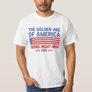 45 47 Donald Trump Den gyllene eran av Amerika 202 T Shirt