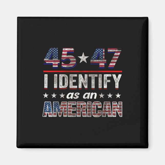 45 47 I egenskap av amerikansk Flagga Magnet (Framsidan)