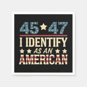 45 47 Jag identifierar mig som en amerikansk Vinta Pappersservett