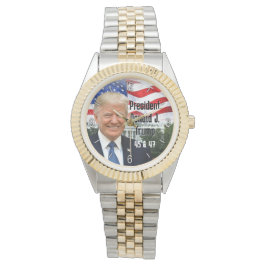 45 & 47 Keepsaké President Donald J Trump 2024 Armbandsur