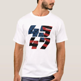 45 47-Mörkars Flagga-Manar T-Shirt