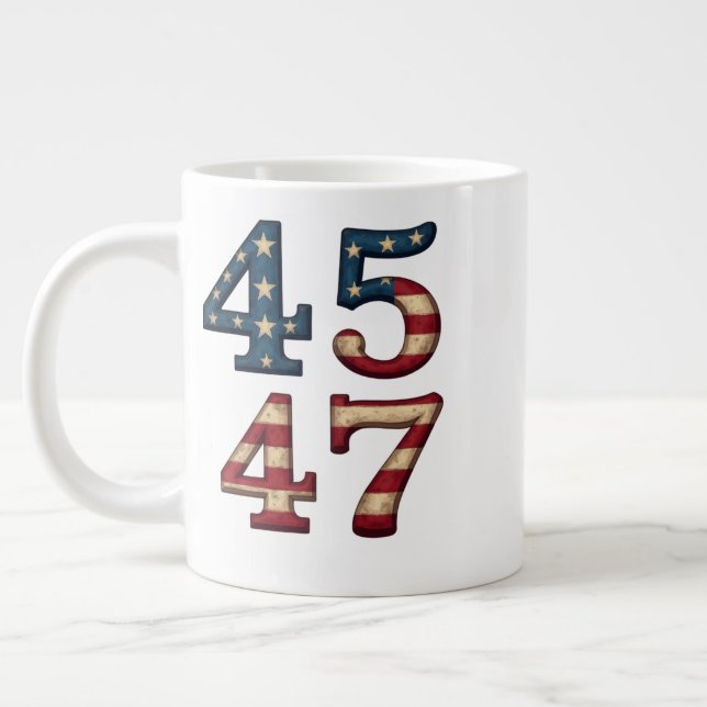 45-47 President trump Jumbo Mugg (Vänster)
