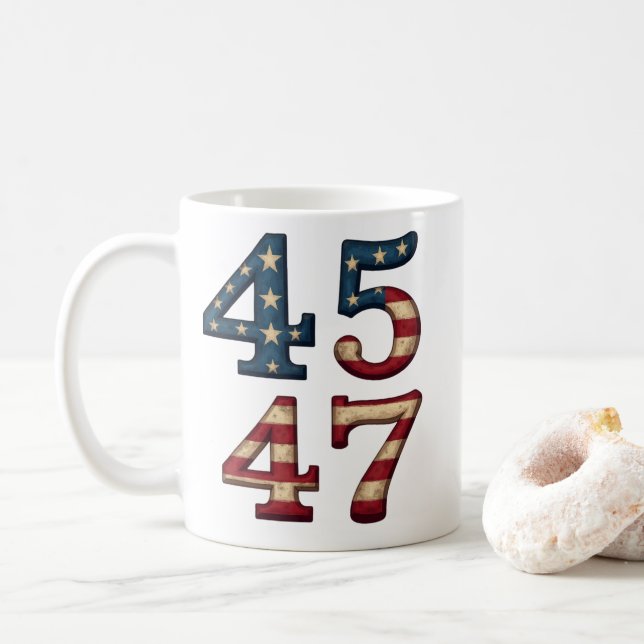 45-47 President trump Kaffemugg (Med munk)