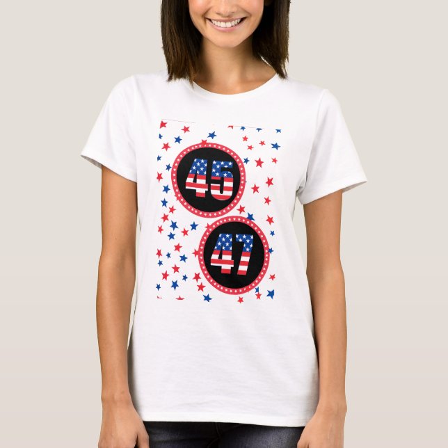 45/47: Ta Amerika tillbaka trumman Tee (Framsida)