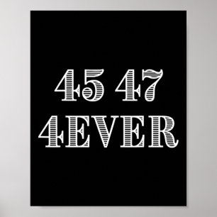 45 47 Tidigare illustration av stöd till president Poster