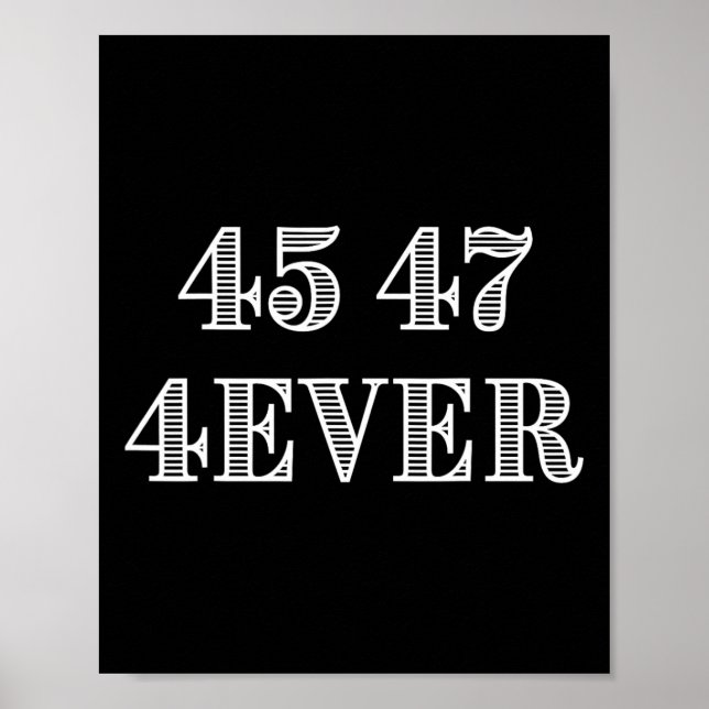 45 47 Tidigare illustration av stöd till president Poster (Framsidan)