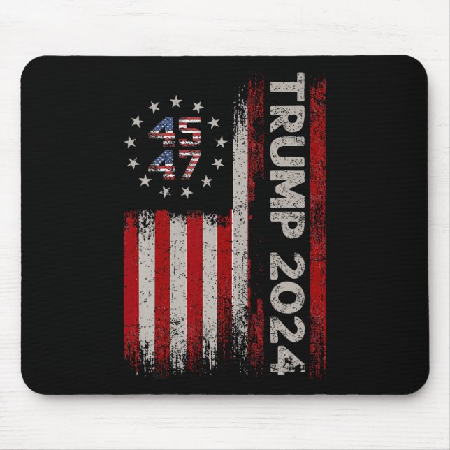 45 47 Trump 2024 American Flagga 1 Musmatta (Framsidan)