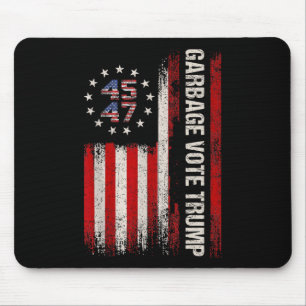 45 47 Trump 2024 Val Amerikanska Flagga Garbyge Vo Musmatta