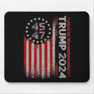45 47 Trump 2025 American Flagga Musmatta