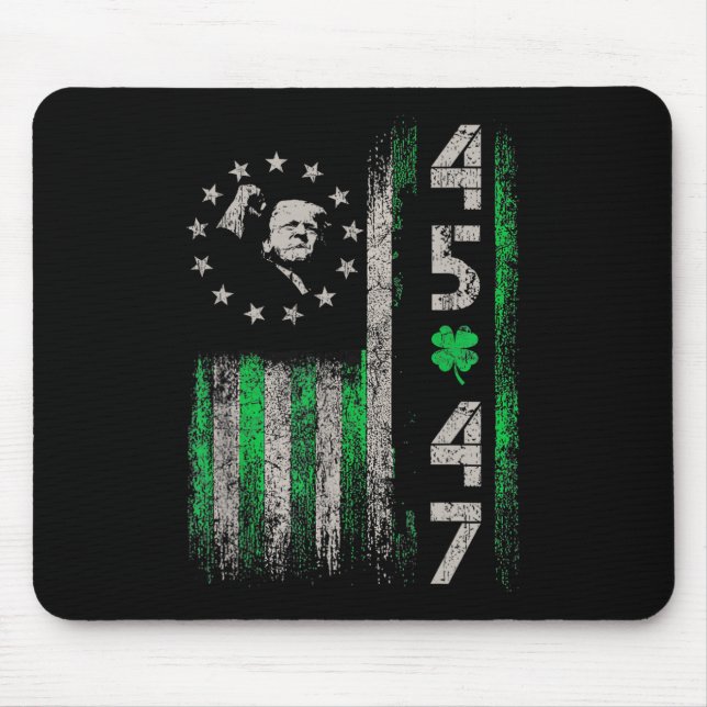 45 47 Trump American Flagga St. Patrick's Da Musmatta (Framsidan)
