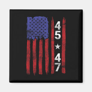 45 47 Trump Presidentvalet 2024 Patriotic U Magnet
