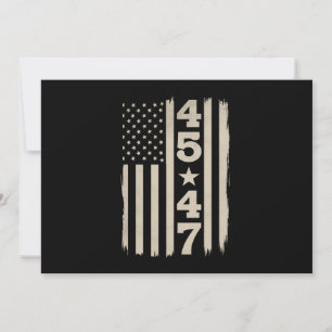 45 47 Trump Vintage USA Flagga 47:e President Inbjudningar