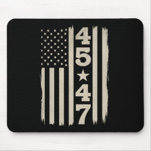 45 47 Trump Vintage USA Flagga 47:e President Musmatta