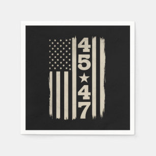 45 47 Trump Vintage USA Flagga 47:e President Pappersservett