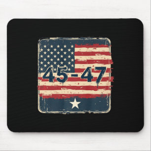 45 47 Trump Vintage USA flagga Musmatta