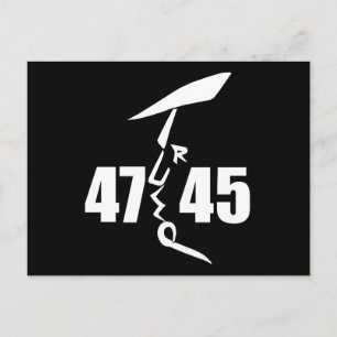 45 47 Trump Vykort