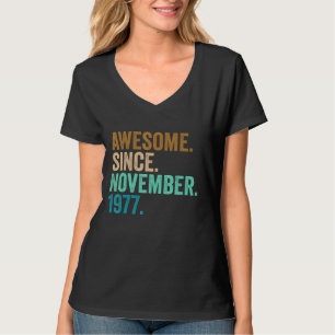 45 år gamla gåvor Fantastisk sedan november 1977 4 T Shirt