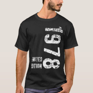 45 år gammal 1978 45:e födelsedagen t shirt
