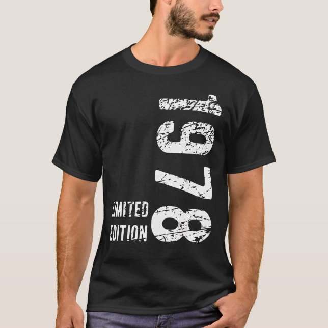 45 år gammal 1978 45:e födelsedagen t shirt (Framsida)
